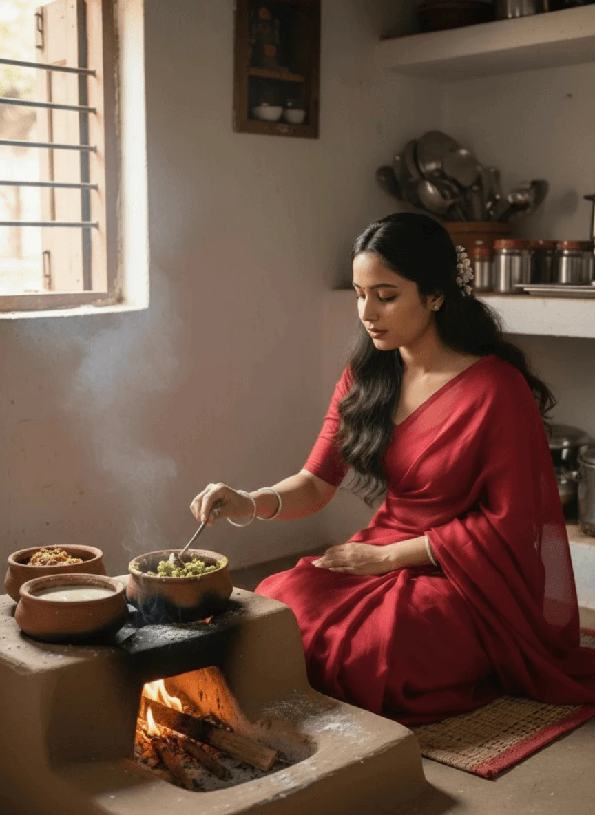 Chhath Puja AI Image Editing making thekuaa